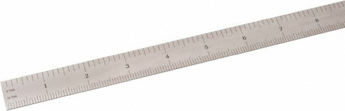 SPI Flexible Steel Rule, Satin Chrome Finish, 24" 4R - 13-876-8