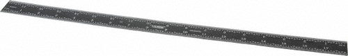 SPI Rigid Steel Rule, EZ View Finish, 18" 3R - 13-900-6