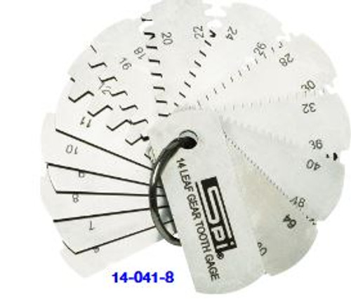 SPI Gear Tooth Gage - 14-041-8