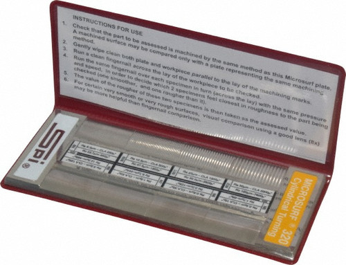 SPI Micro Surface Finish Comparator Plates, Cylindrical Turning - 14-443-6