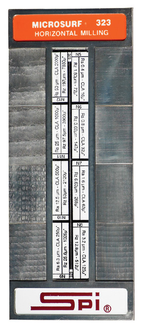 SPI Micro Surface Finish Comparator Plates, Vertical Grinding - 14-449-3