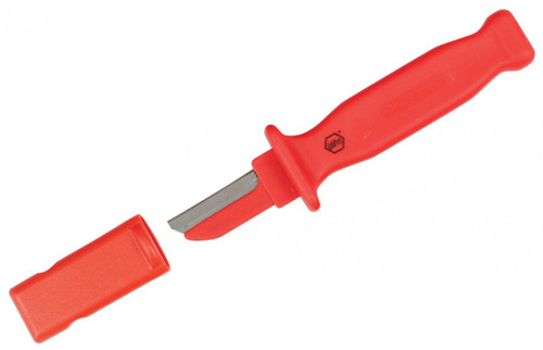 Wiha Insulated Cable Stripping Knife, 50mm Partly Insulated Blade - 15003-1