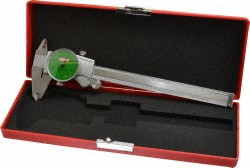 SPI Dial Caliper, 0-6" with Green Dial Face - 15-396-5