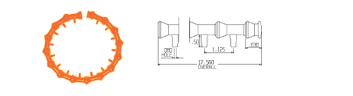 Loc-Line 1/4" Circle Flow Nozzle Kit - 41479