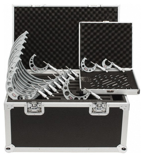 SPI Mechanical Outside Micrometer Set, 0-12" - 17-636-2