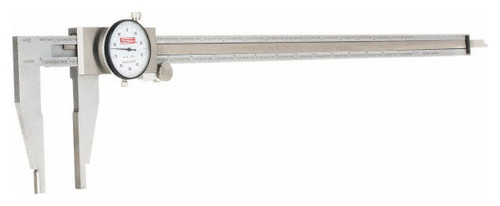 SPI Dial Caliper 0-18", White Dial Face - 17-977-0