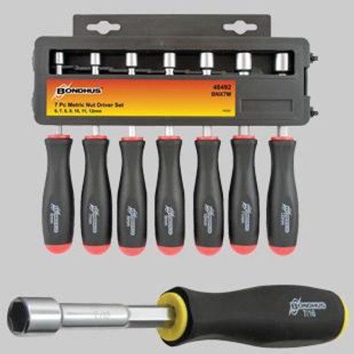 BONDHOUS 7 PCE NUTDRIVER SE - 3/16"-1/2"