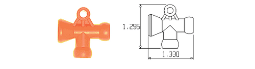 Loc-Line "T" Fittings 1/4" - 49436