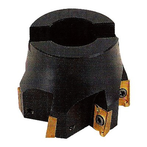 Precise 4 INCH X 1-1/2 BORE 90 DEGREE APKT INDEXABLE FACE MILL - 2063-4000