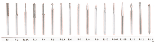 Rico Solid Carbide Burrs 1/8" Shank 1-1/2" Overall Length - 70205