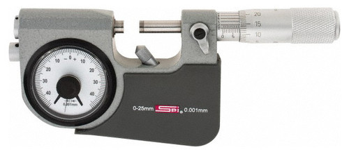 SPI Indicating Micrometer, 0-25mm - 21-074-0