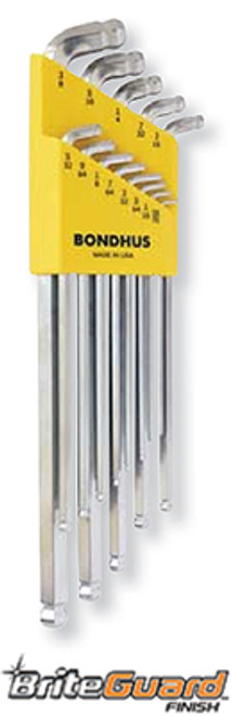 Bondhus BriteGuard 9 Piece Stubby Double Ball End L-Wrench - 77099