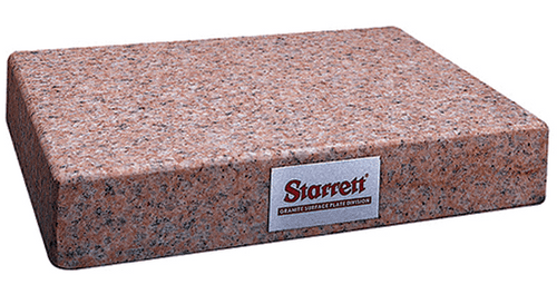 Starrett Pink Granite Surface Plate, 48" x 96" Grade A Inspection - 80776