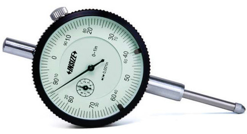 Insize Precision Dial Indicator, Range 0 - 2" - 2312-2