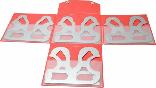 SPI 8 Piece Radius Gage Set  9/16" to 1" - 30-685-2