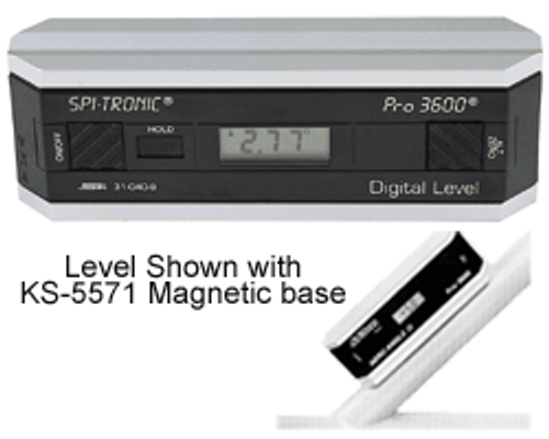 SPI TRONIC PRO 3600 Digital Level Protractor Inclinometer - 31-040-9 SPI TRONIC PRO 3600 Digital Level Protractor Inclinometer - 31-040-9