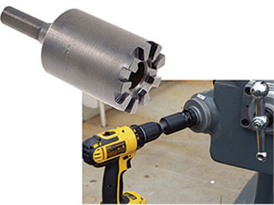 Precise Quick Quill Feed (Knee Feed) Adapter-Works with 1/2" Power Drill - 3129-0015