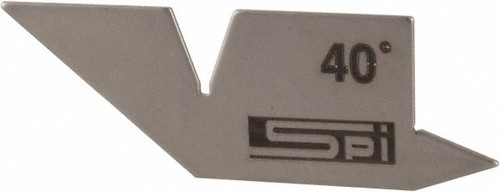SPI - 140° Complementary Angle, Stainless Steel Angle Gage, 40° Primary Angle - 31-387-4