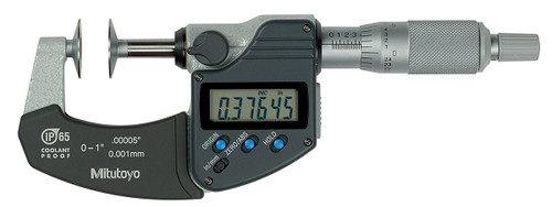 Mitutoyo Disk Micrometer, Digital, 0-1"/0-25.4mm - 323-350-30 Mitutoyo Disk Micrometer, Digital, 0-1"/0-25.4mm - 323-350-30