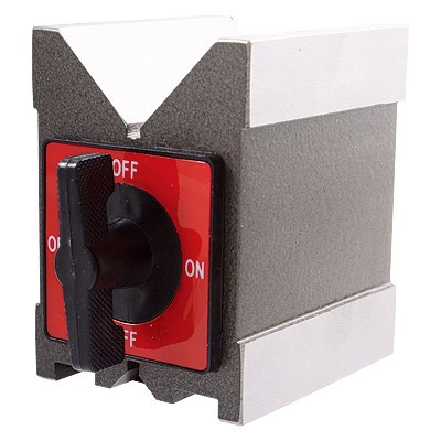 Precise  Magnetic V Block With Switch 3.75" X 3" X 6" - 3402-0993