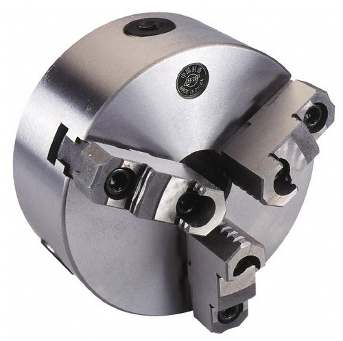 T-Chan Interstate 3-Jaw Plain Back Self-Centering Lathe Chuck, Two-Piece