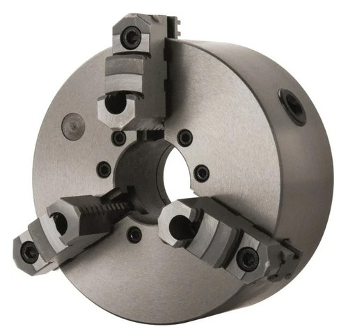 Interstate 3-Jaw Self Centering Direct Mounting "D" Series Lathe Chuck, 8" Dia, D1-6 Spindle, 50mm/1.96" Thru Hole - 34-681-7