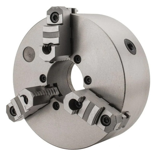 Interstate 3-Jaw Self Centering Direct Mounting "D" Series Lathe Chuck, 10" Dia, D1-8 Spindle, 70mm/2.75" Thru Hole - 34-684-1