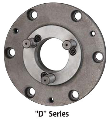 Chuck Adapter for 3-Jaw Self-Centering Plain Back Chucks, "D" Series for Camlock Spindles, 15" dia. D1-11 - 34-741-9