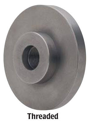 Chuck Adapter for 3-Jaw Self-Centering Plain Back Chucks, Threaded, 6" dia., 1 3/4-8 Spindle Nose - 34-743-5