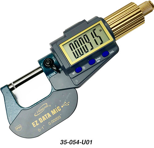 iGaging X-Large Display Electronic Bluetooth Capable Micrometer 0-1"/0-25mm Range - 35-054-U01