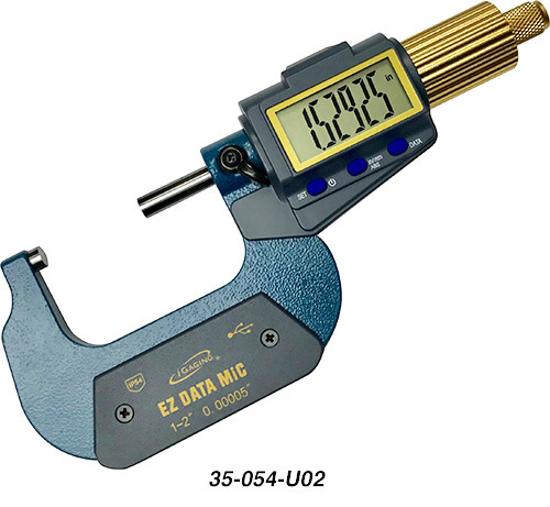 iGaging X-Large Display Electronic Bluetooth Capable Micrometer 1-2"/25-50mm Range - 35-054-U02