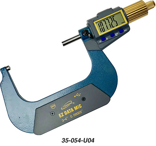 iGaging X-Large Display Electronic Bluetooth Capable Micrometer 3-4"/75-100mm Range - 35-054-U04