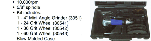 Astro Pneumatic 4" Mini Angle Grinder Kit - 3054