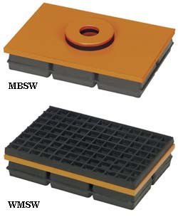 Mason Neoprene & Steel Vibration Isolation Pads - 35-274-0