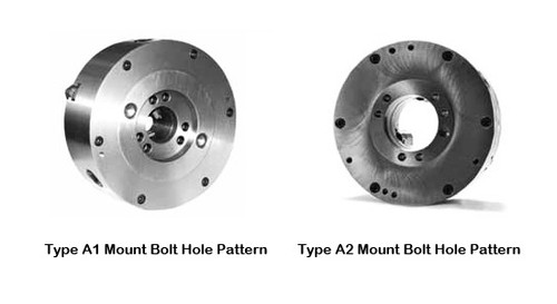 TMX 3-Jaw Universal Type A Direct Mount Chuck w/ 2 PC Hard Revrsible Jaws - 3-801-0816