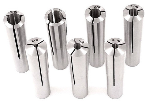 Brown & Sharpe #7 Taper Round Collet 7 Piece Set - 3900-0979