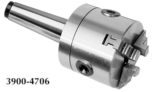 Precise 2MT Morse Taper Shank 3 Jaw Self Centering Chuck - 3900-4706