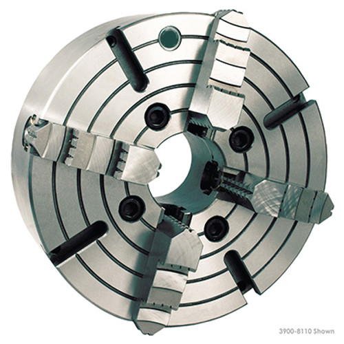 HHiP Pro Series D1-4, 8" 4-Jaw Independent Direct Mount Lathe Chuck - 3900-8110