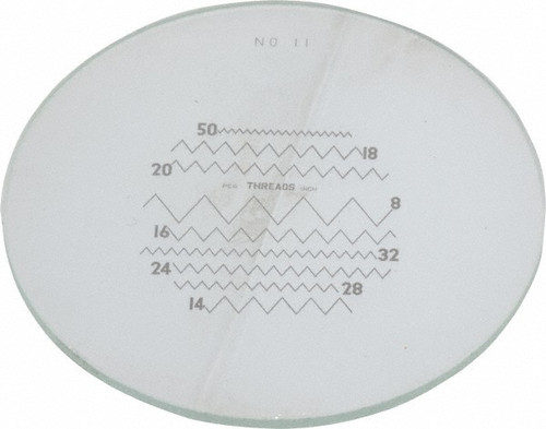 Individual 1-3/8" DIA Reticle #11 for 10X Deluxe Pocket Comparator - 40-251-1