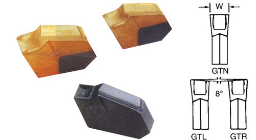 Precise Cut-Off & Grooving Carbide Inserts - 404-0420