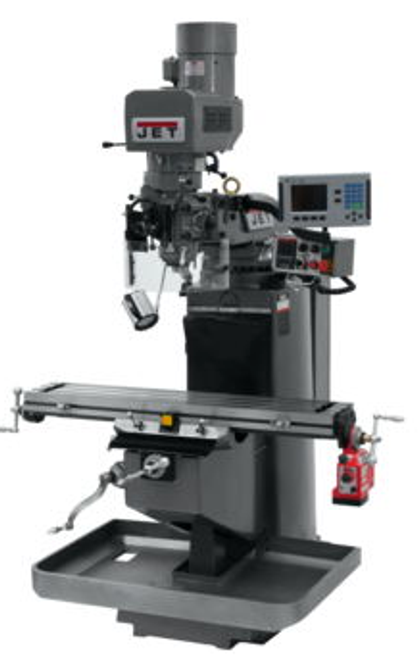 JET JTM-949EVS Mill With 3-Axis Acu-Rite 200S DRO (Knee) With X-Axis Powerfeed - 690525