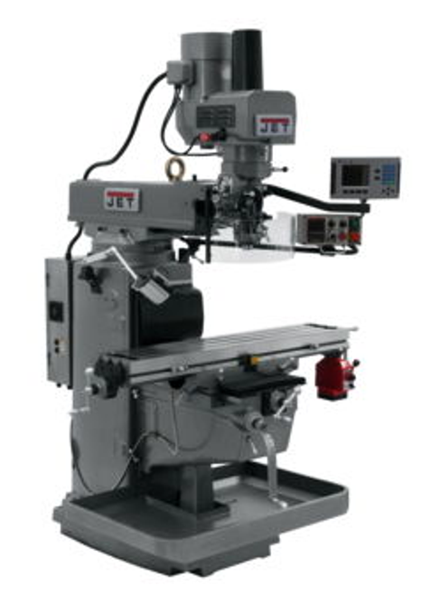 JET JTM-1050EVS2/230 Mill With 3-Axis Acu-Rite 200S DRO (Knee) With X-Axis Powerfeed and Air Powered Drawbar - 690625