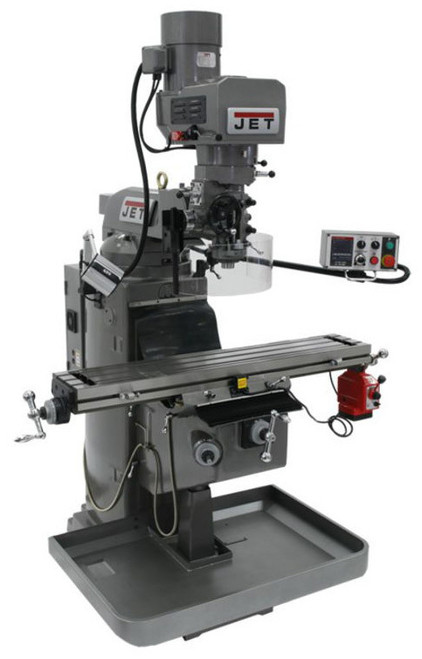 JET JTM-1050EVS2 Milling Machine w/ X-Axis Powerfeed, Newall DP700 DRO & Air Power Drawbar - 690635