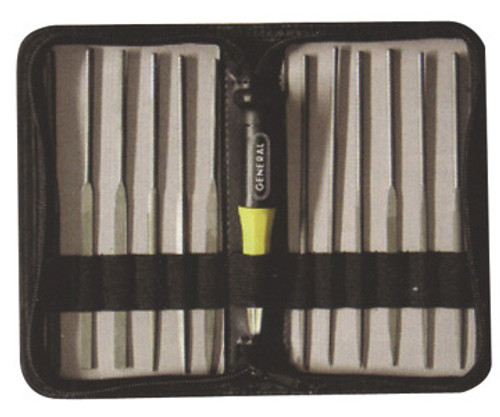General 12 Piece Swiss Pattern Needle File Set - 707475 General 12 Piece Swiss Pattern Needle File Set - 707475