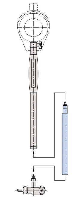 Mitutoyo 500mm/19.69" Extension Rod for 160-400mm/6.5-16" models - 953558 Mitutoyo 500mm/19.69" Extension Rod for 160-400mm/6.5-16" models - 953558