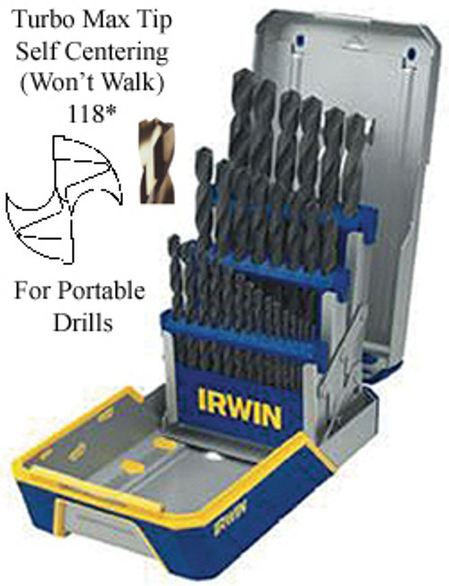 IRWIN TOOLS 29 Piece Jobbers Drill Set - 3018004 IRWIN TOOLS 29 Piece Jobbers Drill Set - 3018004