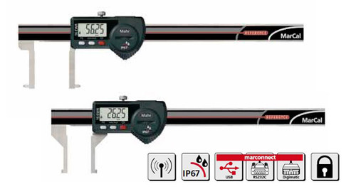 MAHR MarCal 16 EWR Outward Neck Caliper, Angled Jaws, 0.4 - 6.3" - 4103080