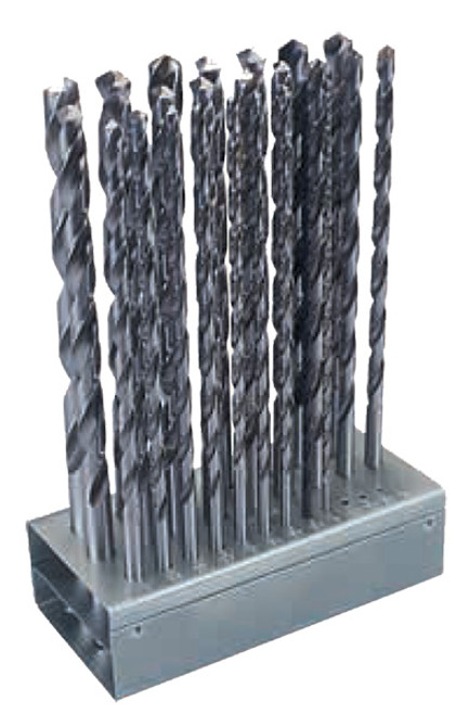 Interstate HSS 118° Point Long Boy Drills Set, 8" (25 pcs.) - 49-207-4