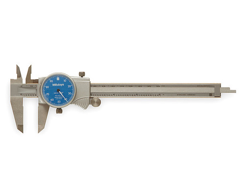 Mitutoyo Dial Caliper Series 505, 0-6" with Blue Dial Face - 505-742-51