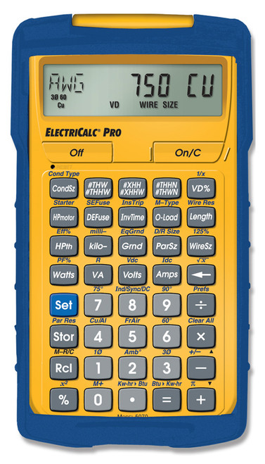 Calculated Industries Electrical Code Calculator ElectriCalc PRO - 5070 Calculated Industries Electrical Code Calculator ElectriCalc PRO - 5070
